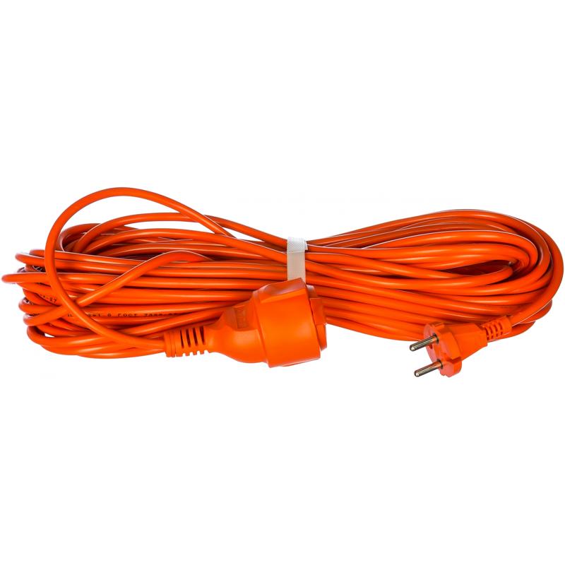 Удлинитель силовой УШ-10 9632780 (длина кабеля 20м, 1 розетка, ПВС) led pls 200 20m 240v r c f r w o красны красны флэш на пр проводе без силового шнура с колпачком