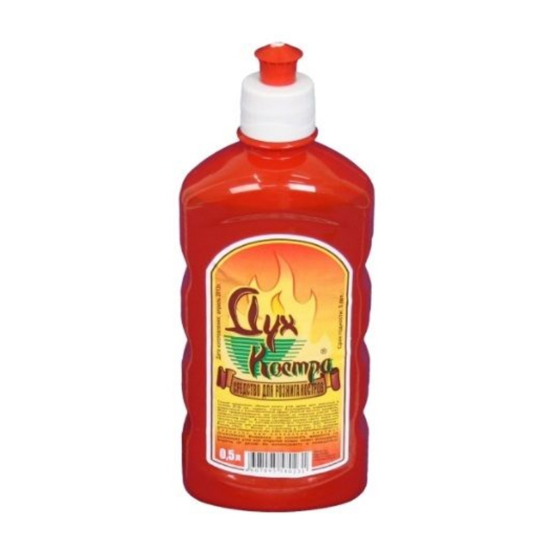 Жидкость для розжига Дух Костра, 0.5л, с крышкой пуш-пул парафиновая жидкость для розжига boyscout
