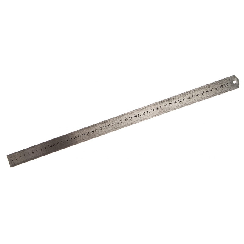 Измерительная линейка Sparta 305085 (500 мм, металлическая) металлическая скользящая свистковая шкала скользящая флейта со стальным скользящим стержнем игрушка для музыкального инструмента