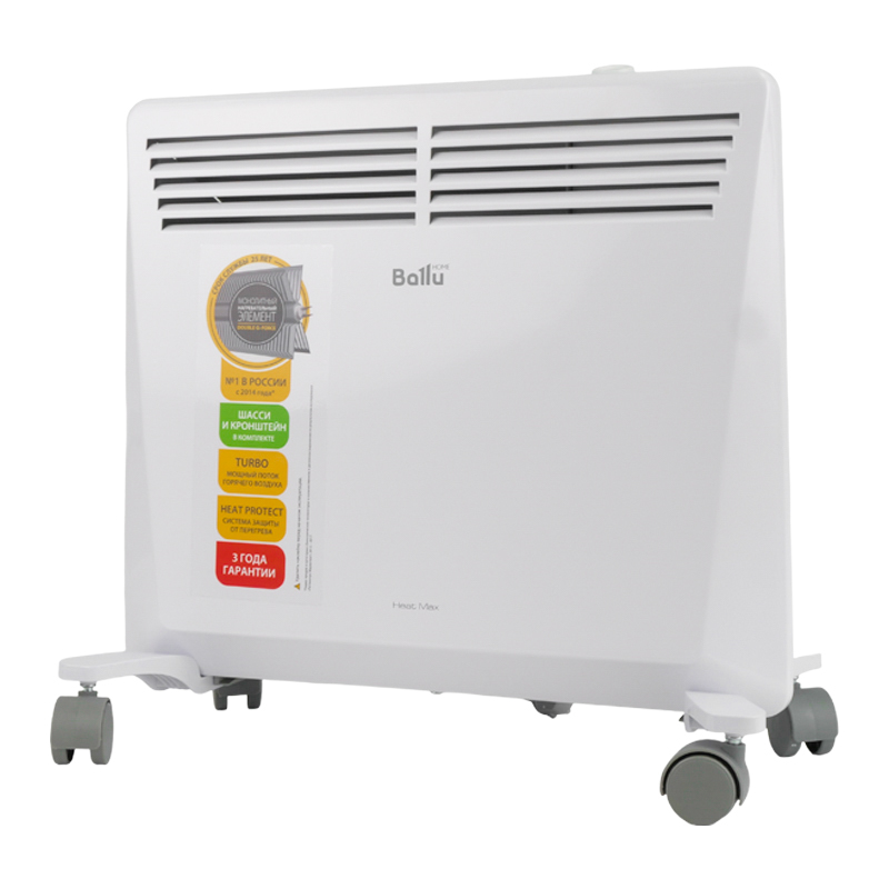Электро конвектор для отопления Ballu BEC/HMM-1000 (1 кВт, вес 3.57 кг) конвектор ballu heat max bec hmm 1000