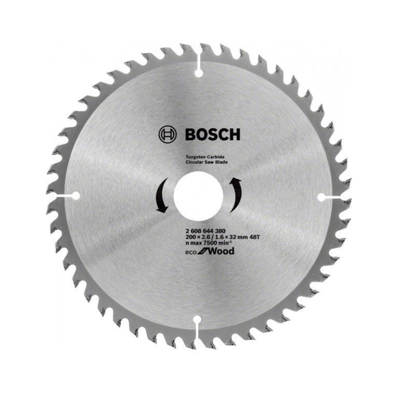 Пильный диск Bosch ECO WO 200x32-48T 2608644380 пильный диск bosch eco wo 2 608 644 373 160 мм