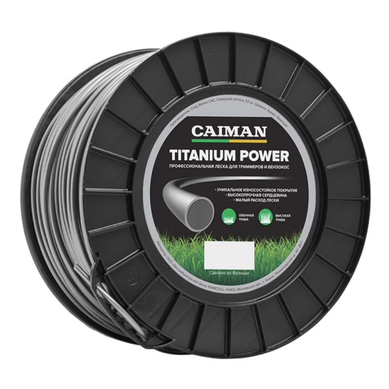 Леска Caiman PRO DI049, 3 мм, 169 м леска для триммеров caiman titanium power di051 круг 3 5 мм 124 м