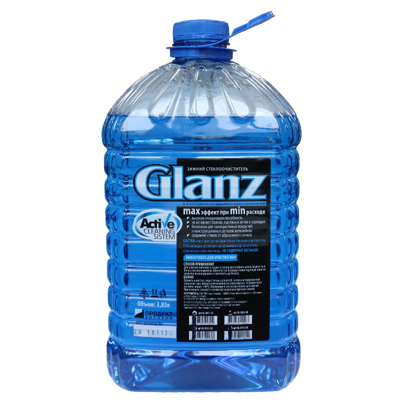 Незамерзающая жидкость Glanz ПЭТ 3,85л незамерзающая жидкость для омывателя стекла hi gear