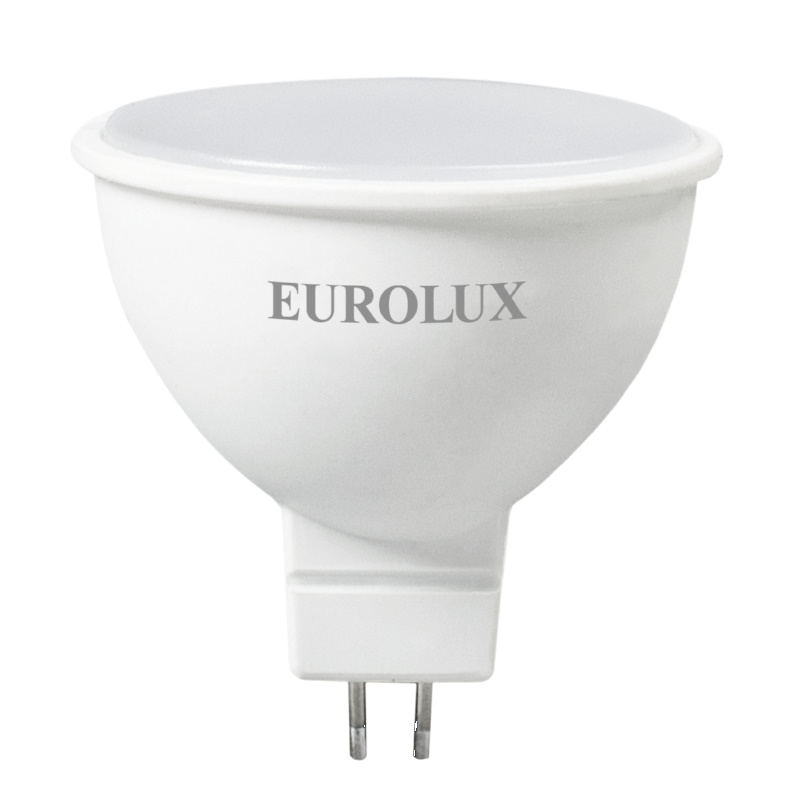 Светодиодная лампа Eurolux LL-E-MR16-7W-230-2,7K-GU5.3 светодиодная лампа eurolux ll e c37 6w 230 2 7k e14