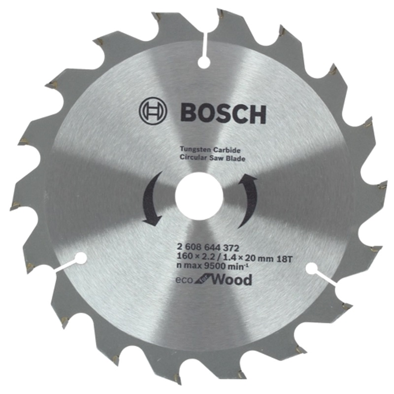 Пильный диск Bosch ECO WOOD 2.608.644.372 (160x20 мм) полотно для сабельной пилы универсальное d bor bim flexible vario wood and metal 130 150 1 8 2 6мм s922vf 2шт d 221 150x3 02
