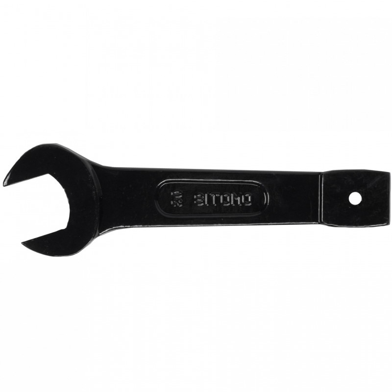 Ключ гаечный рожковый Sitomo 30 мм SIT (односторонний, ударный, черный) ключ гаечный рожковый двусторонний оксидированный sitomo 13x17 мм sit
