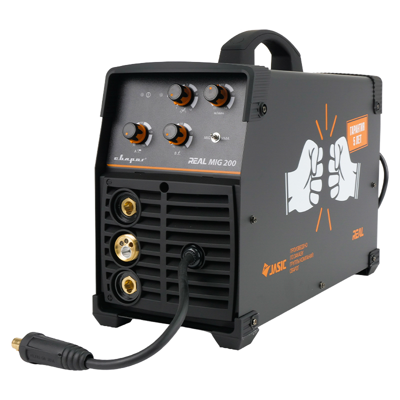 Сварочный инвертор Сварог Real Mig 200 Black (N24002N) электрододержатель сварог real 200 а 99316