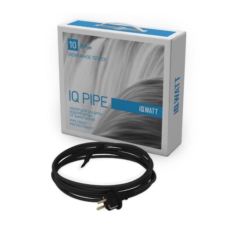 Нагревательный кабель против замерзания водопровода Iqwatt Iq Pipe (провод 4 м) нагревательный кабель 2 m climatiq pipe