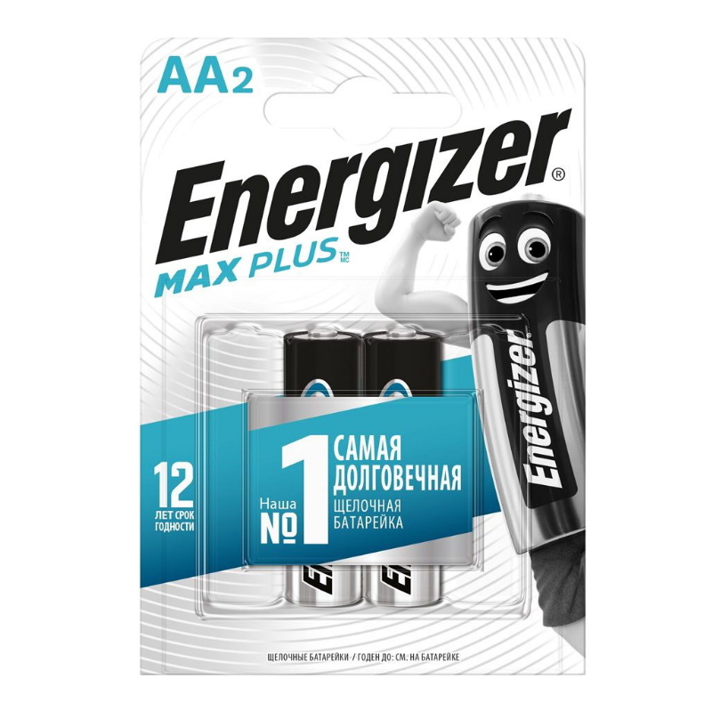 Элемент питания Energizer Max Plus AA/E91 BP2 E301323102H элемент питания energizer maximum plus 841025 тип aaa lr03