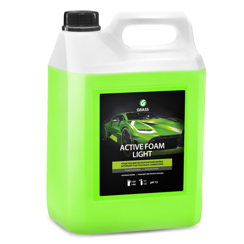 Активная пена Grass Active Foam Light (5 л) шампунь в канистре для мойки avs active foam standart pf 30