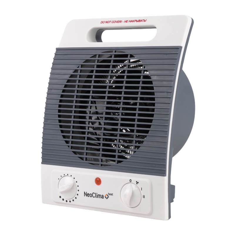 Напольный воздухообогреватель для дома NeoClima FH-05 (мощность 2000 вт, вес 0.9 кг, встроенный термостат)