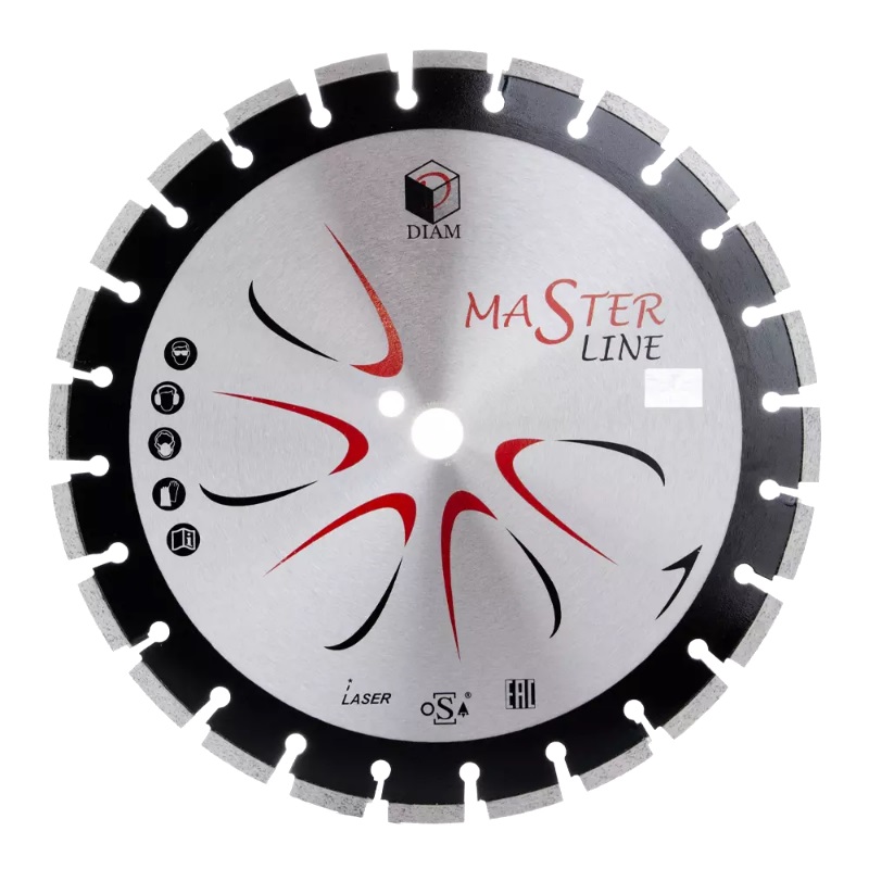 Алмазный диск по асфальту Diam Master Line 000528 (400x3.0x10x25.4 мм) алмазный диск diam turbo железобетон extra line 000611 230x2 5x10x22 2 мм