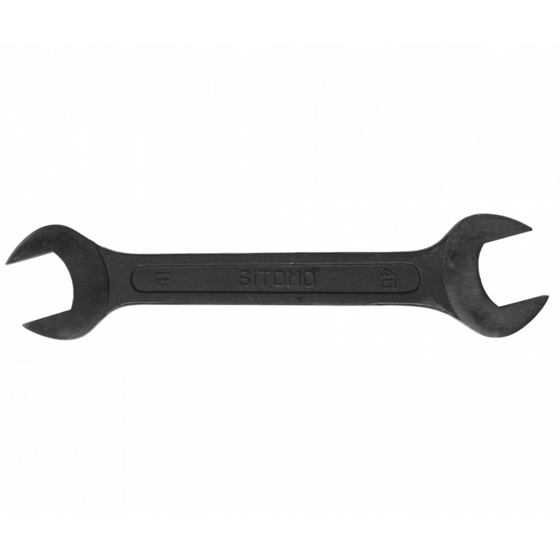 Ключ гаечный рожковый Sitomo 41x46 мм SIT (оксидированный, двусторонний, черный) шестигранный наружный ключ sitomo 24 мм