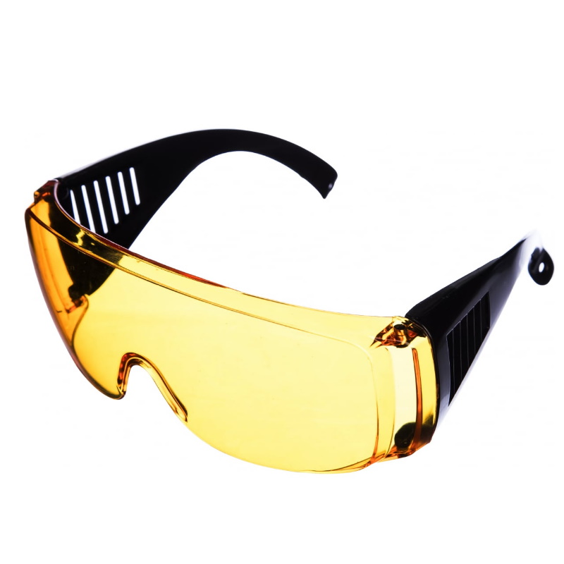 Защитные очки с дужками Champion C1008 (желтые) защитные очки для мастерской hammer active o15 защита глаз от механических повреждений