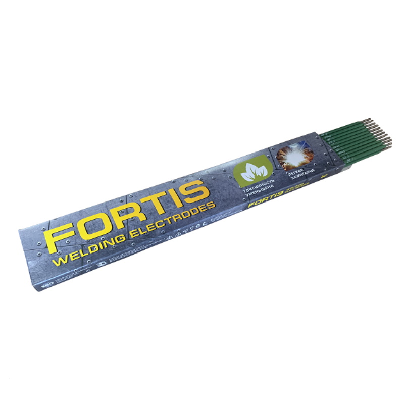 Электроды Fortis МР 3, 3мм, 2.5кг электроды сварочные мр 3 fortis 4673we2016 3 мм 1 кг