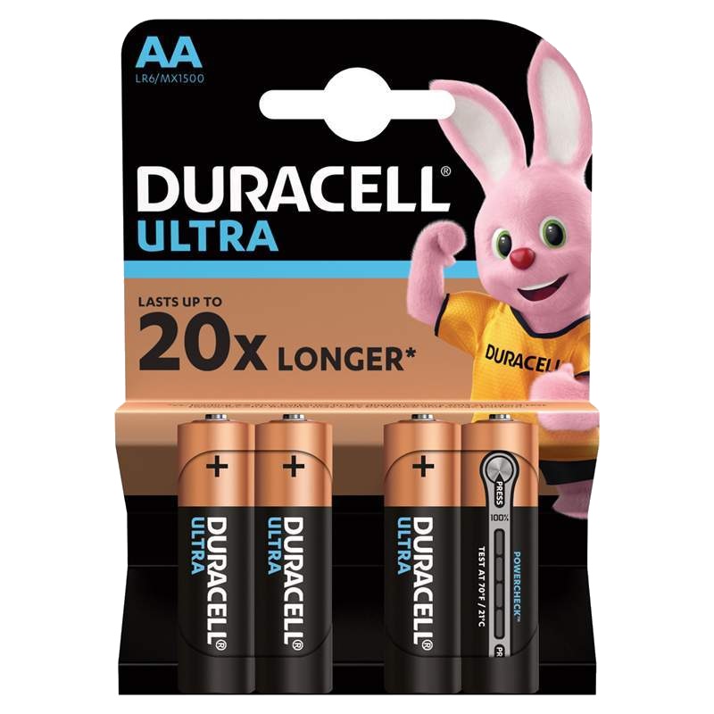 Элемент питания Duracell UltraPower (AA, 4 шт.) батарейки duracell da675 6bl aaha activair hearing aid za675 6 штук