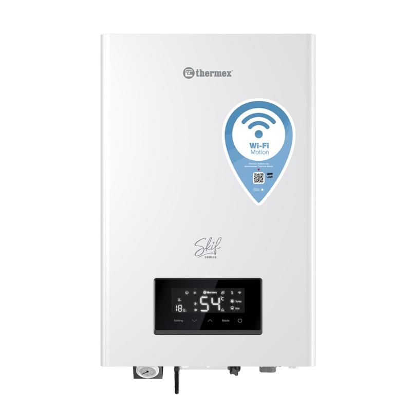 Котёл электрический настенный нового поколения Thermex Skif 5-12 Wi-Fi (умный дом) настенный газовый котел baxi luna3 comfort 1 310fi cse45531358