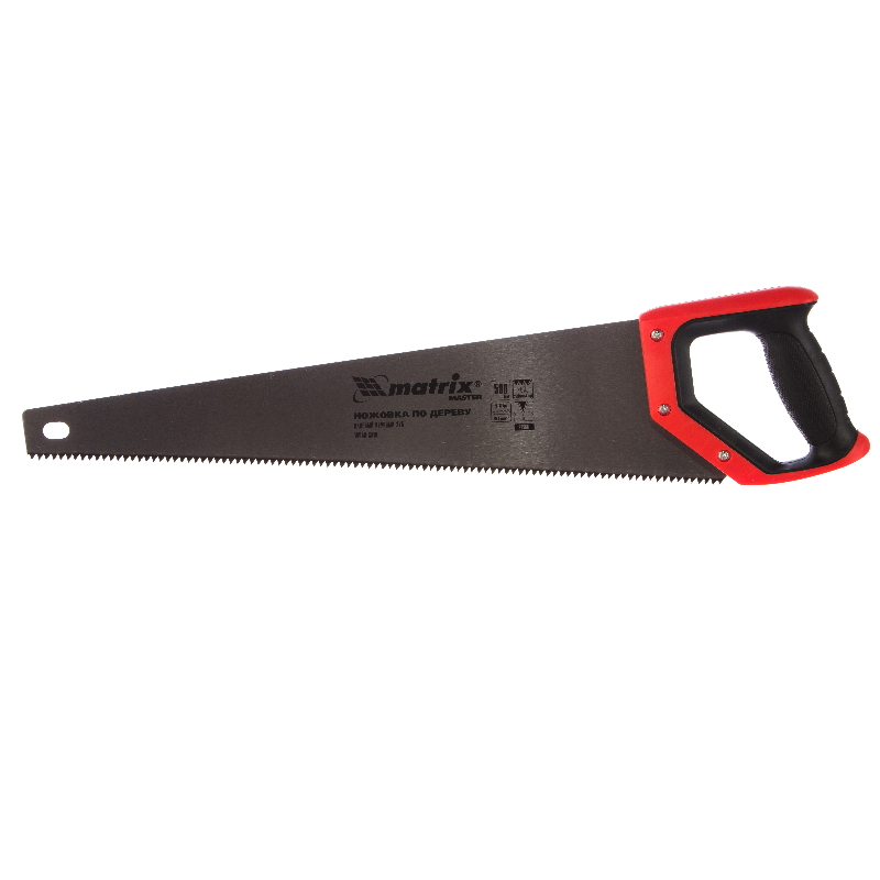 Ручная ножовка по дереву Matrix 23560 (зуб 3, 4 TPI ; длина полота 500 мм, вес 0.5 кг) ножовка по пенобетону matrix 23382