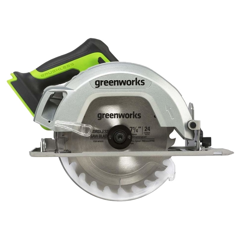 Пила циркулярная Greenworks 1500907 (без АКБ и ЗУ) электропила аккумуляторная greenworks g24cs25