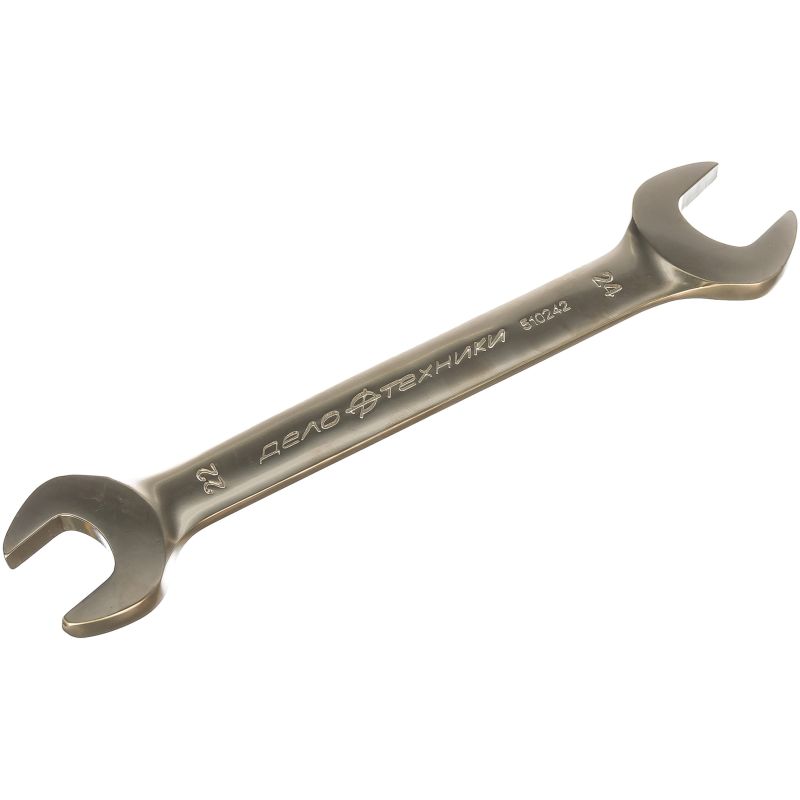 Ключ рожковый Дело Техники 510242 (размер мин 22 мм, макс 24 мм, длина 250 мм, материал cr-v) двухсторонний рожковый гаечный ключ пкб арма