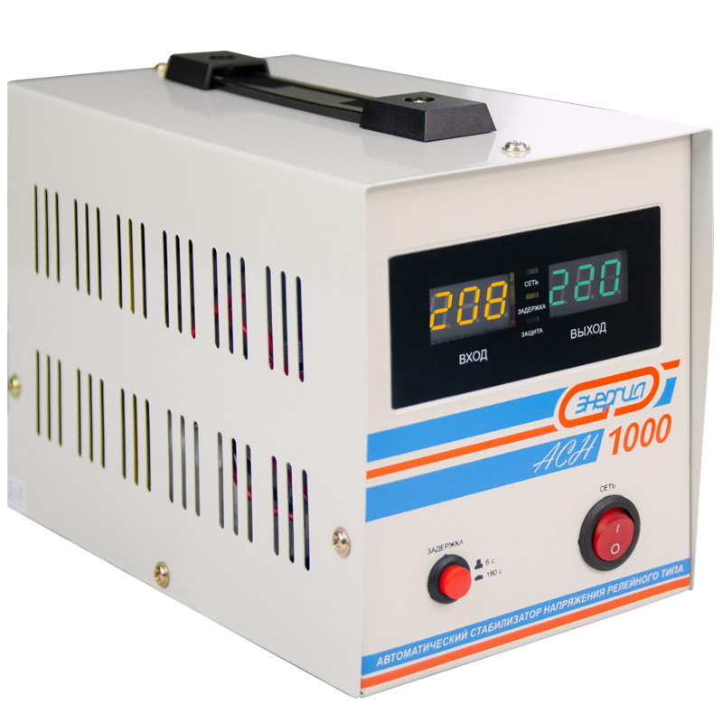 Стабилизатор Энергия АСН-1000 Е0101-0124 электронный стабилизатор напряжения энергия асн 500 е0101 0112 однофазный напольная установка точность 94%