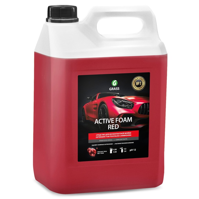Активная пена Grass Active Foam Red 800002 (5 кг) пенный очиститель grass multipurpose foam cleaner 0 75 л