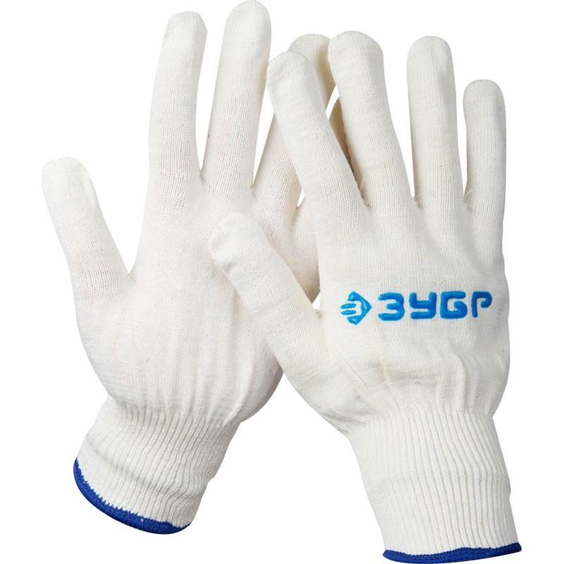 Перчатки трикотажные Зубр Комфорт 11450-XL, тонкие, без покрытия,  размер L-XL (пара) трикотажные перчатки stayer