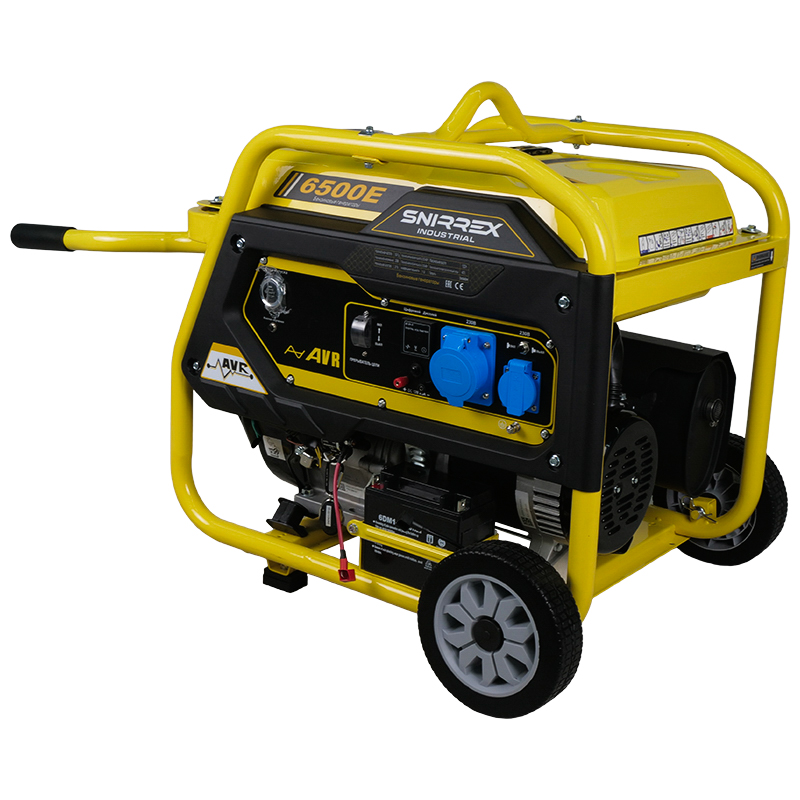 Генератор бензиновый Snirrex 6500E(X17) мощный автоматический пылесос длительное время автономной работы портативный
